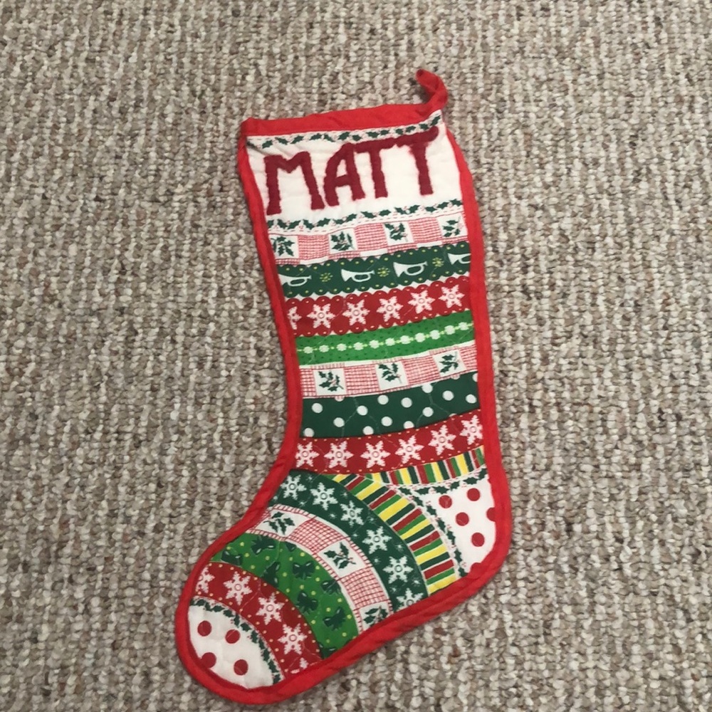 Handmade Christmas stocking